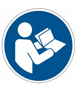 etichette adesive obbligo  leggere le istruzioni