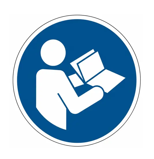 etichette adesive obbligo  leggere le istruzioni