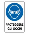 etichette adesive obbligo  proteggere gli occhi