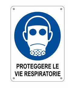 etichette adesive obbligo  proteggere le vie respiratorie