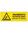 etichette adesive  pavimento scivoloso pericolo di caduta