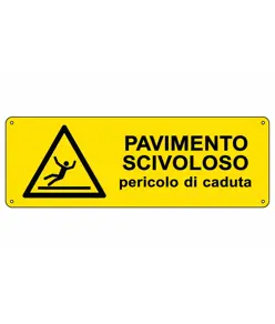 etichette adesive  pavimento scivoloso pericolo di caduta