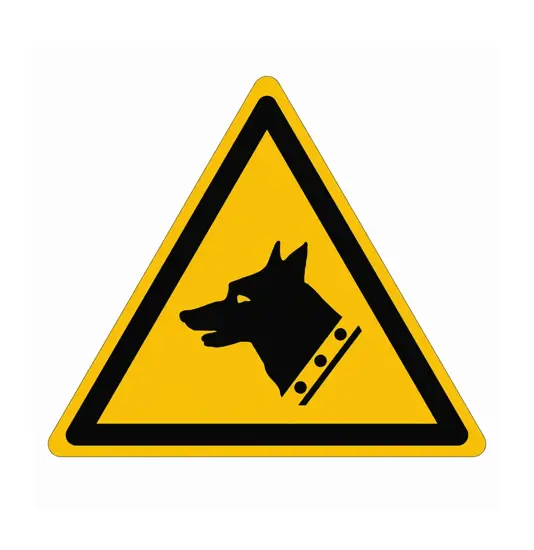 etichette adesive  pericolo cane da guardia