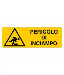 etichette adesive  pericolo di inciampo