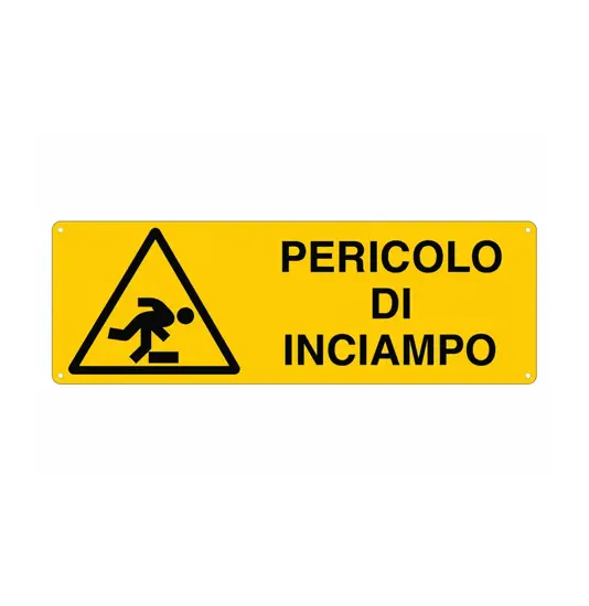 Cartello di pericolo 'pericolo di inciampo'
