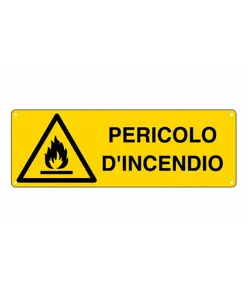 Etichette adesive  pericolo d'incendio