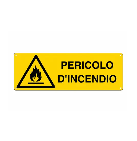 Etichette adesive  pericolo d'incendio
