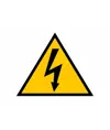 etichette adesive 'pericolo elettricità' EN ISO 7010 lato 140 mm