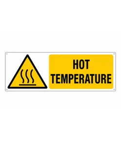 Etichette adesive  pericolo hot temperature