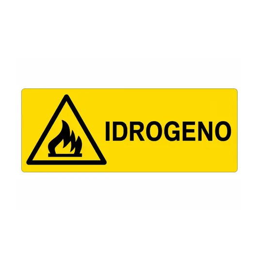 Etichette adesive  pericolo idrogeno