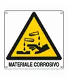 Etichette adesive  pericolo materiale corrosivo