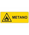 etichette adesive  pericolo metano