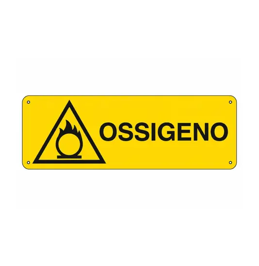 Etichette adesive  pericolo ossigeno