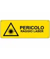 Etichette adesive  pericolo raggio laser