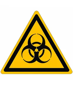 Etichette adesive  pericolo rischio biologico