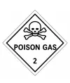 etichette adesive  poison gas