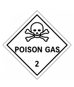 etichette adesive  poison gas