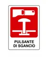 Cartello 'pulsante di sgancio'