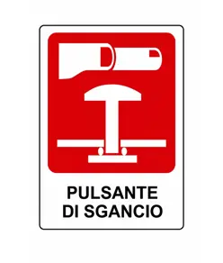 etichette adesive 'pulsante di sgancio'
