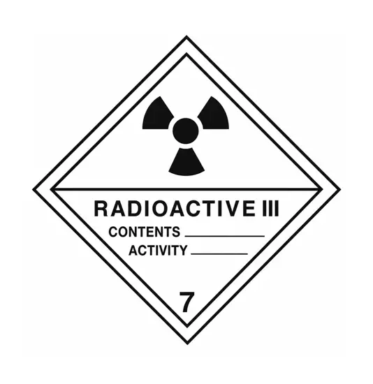etichette adesive  radioactive III