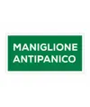 etichette adesive scritta 'maniglione antipanico'
