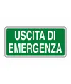Cartello in alluminio piano 'Uscita di emergenza'