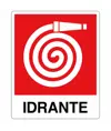 etichette adesive simbolo 'idrante' con scritta