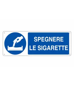 etichette adesive 'spegnere le sigarette'