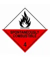 etichette adesive  spontaneously combustible