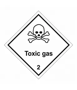 etichette adesive  toxic gas