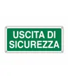 etichette adesive 'uscita di sicurezza'