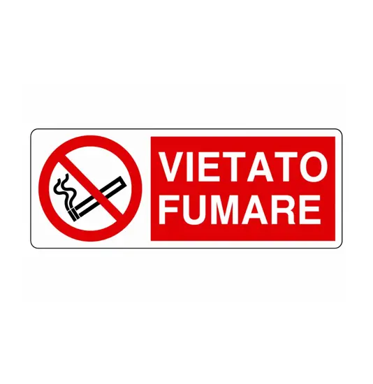 etichette adesive 'vietato fumare'