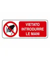 etichette adesive  vietato introdurre le mani
