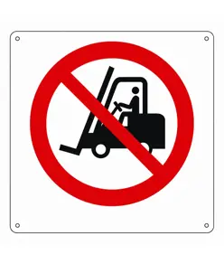 etichette adesive vietato  l'acceso ai carrelli elevatori e altri veicoli industriali