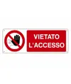 etichette adesive  vietato l'accesso