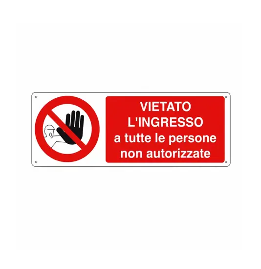 etichette adesive  vietato l'ingresso a tutte le persone non autorizzate