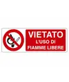 etichette adesive  vietato l'uso di fiamme libere