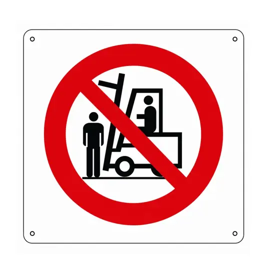 etichette adesive vietato  sostare sotto le forche dei carrelli elevatori
