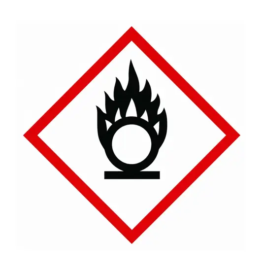etichette autoadesive  'comburente'. Dim. Varie