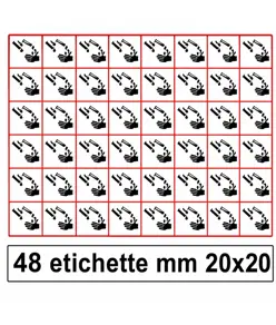 Etichette autoadesive  'corrosivo'