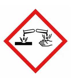 Etichette autoadesive  'corrosivo'