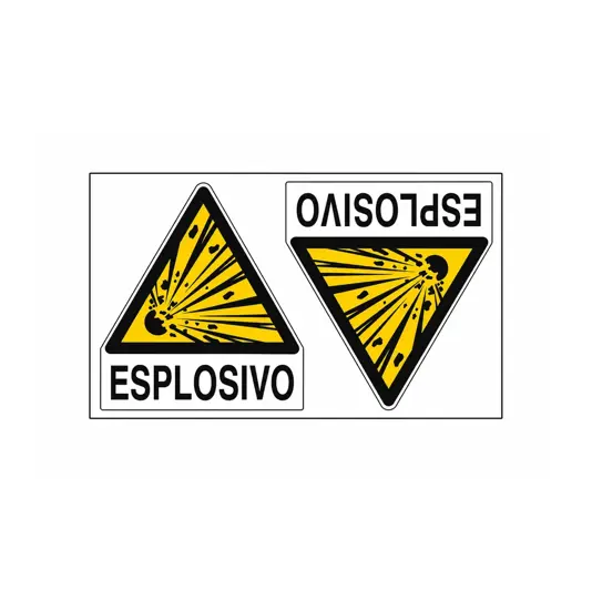 Etichette autoadesive 'esplosivo'