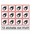 Etichette autoadesive 'infiammabile'