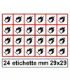 Etichette autoadesive 'infiammabile'
