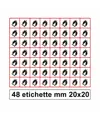 Etichette autoadesive 'infiammabile'
