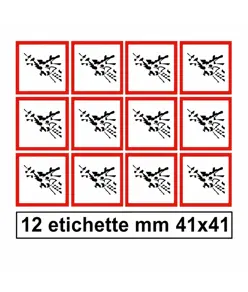Etichette autoadesive 'materiali esplosivi'