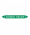 Etichette autoadesive per tubazioni acqua calda
