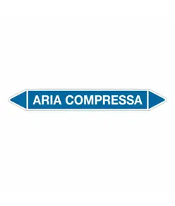 Etichette autoadesive per tubazioni  'aria compressa'