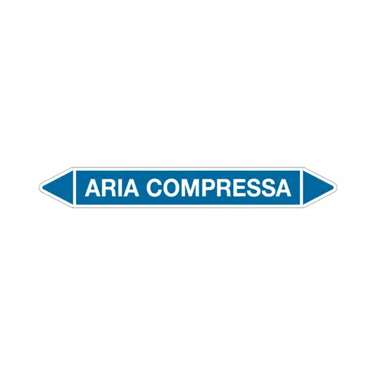 Etichette autoadesive per tubazioni  'aria compressa'