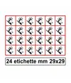 Etichette autoadesive 'pericolo ambiente'